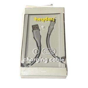 Heyday 3' Micro USB‎ Round Cable Android Gray Open Box New